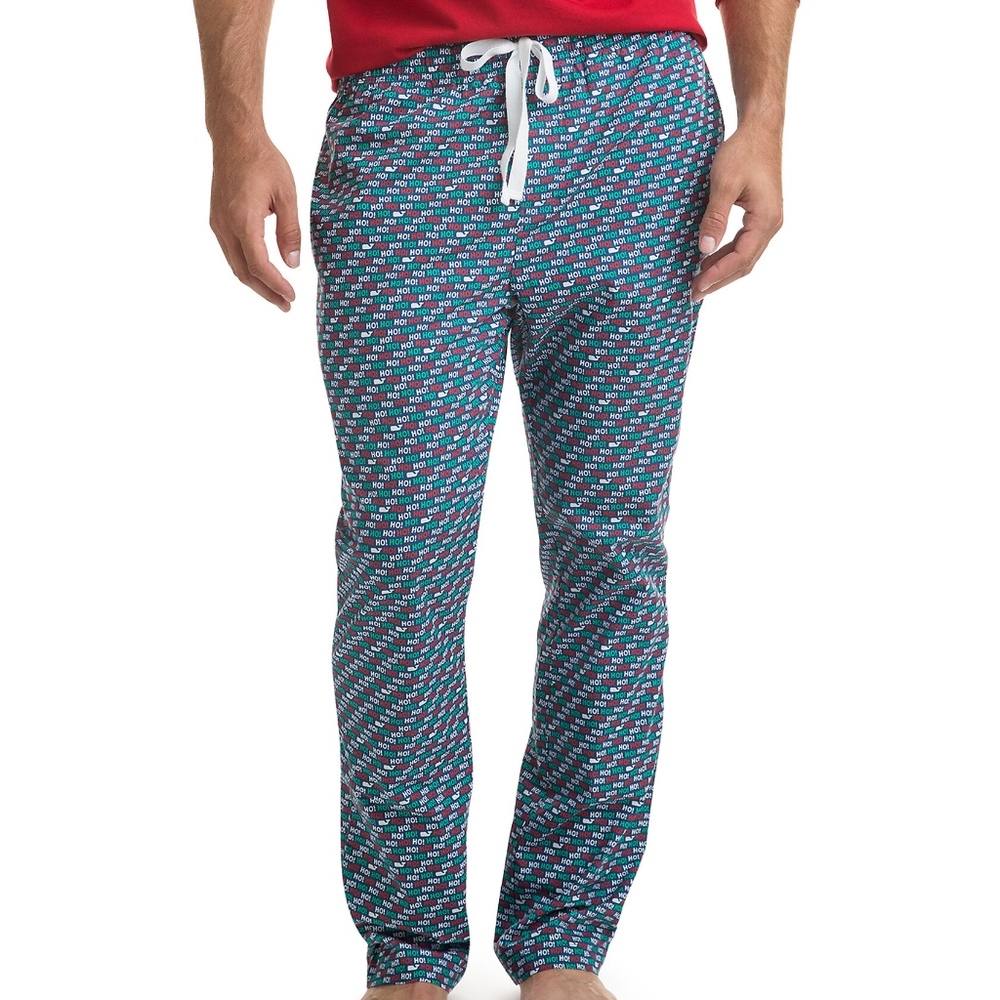 Vineyard Vines Santa ho ho Ho poplin lounge  S NWT